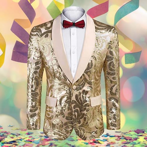 Veste de smoking paillettes pour célébrer un mariage unique