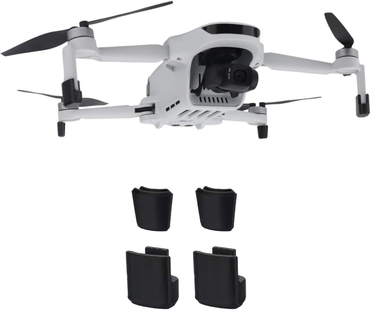 Portable Landing Gear for Potensic ATOM 3 Height Adjustable Drone Legs Gimbal Lens Protection Fixed Bracket Bottom Protective Support (Black)