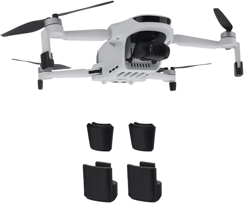 Portable Landing Gear for Potensic ATOM 3 Height Adjustable Drone Legs Gimbal Lens Protection Fixed Bracket Bottom Protective Support (Black)