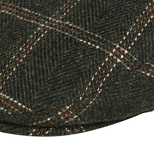 Image of VOBOOM Men's Herringbone Flat Ivy Newsboy Hat Wool Blend Gatsby Cabbie Cap