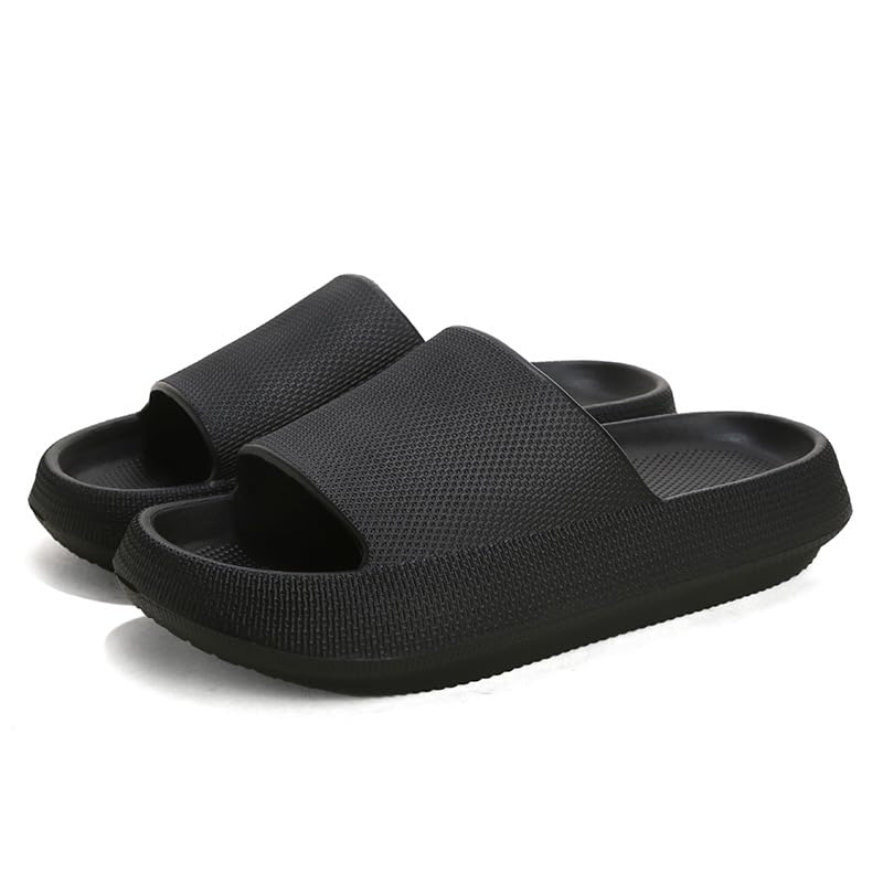 Pillow Slippers, Non-Slip Quick Drying Shower Slides, Ultra Cushion Thick Sole, Unisex Bathroom Sandals2