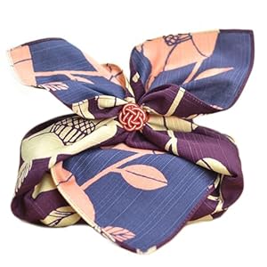 Furoshiki Wendbar Shikki Karin Honpo Asanoha Red 50cm