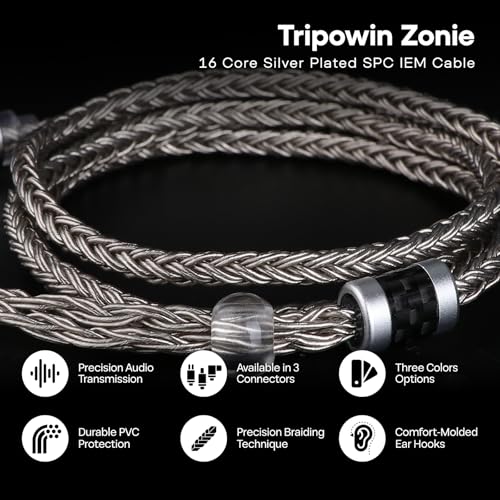Tripowin Zonie Cable para Audífonos 3.5mm 1.25 m miniatura 2
