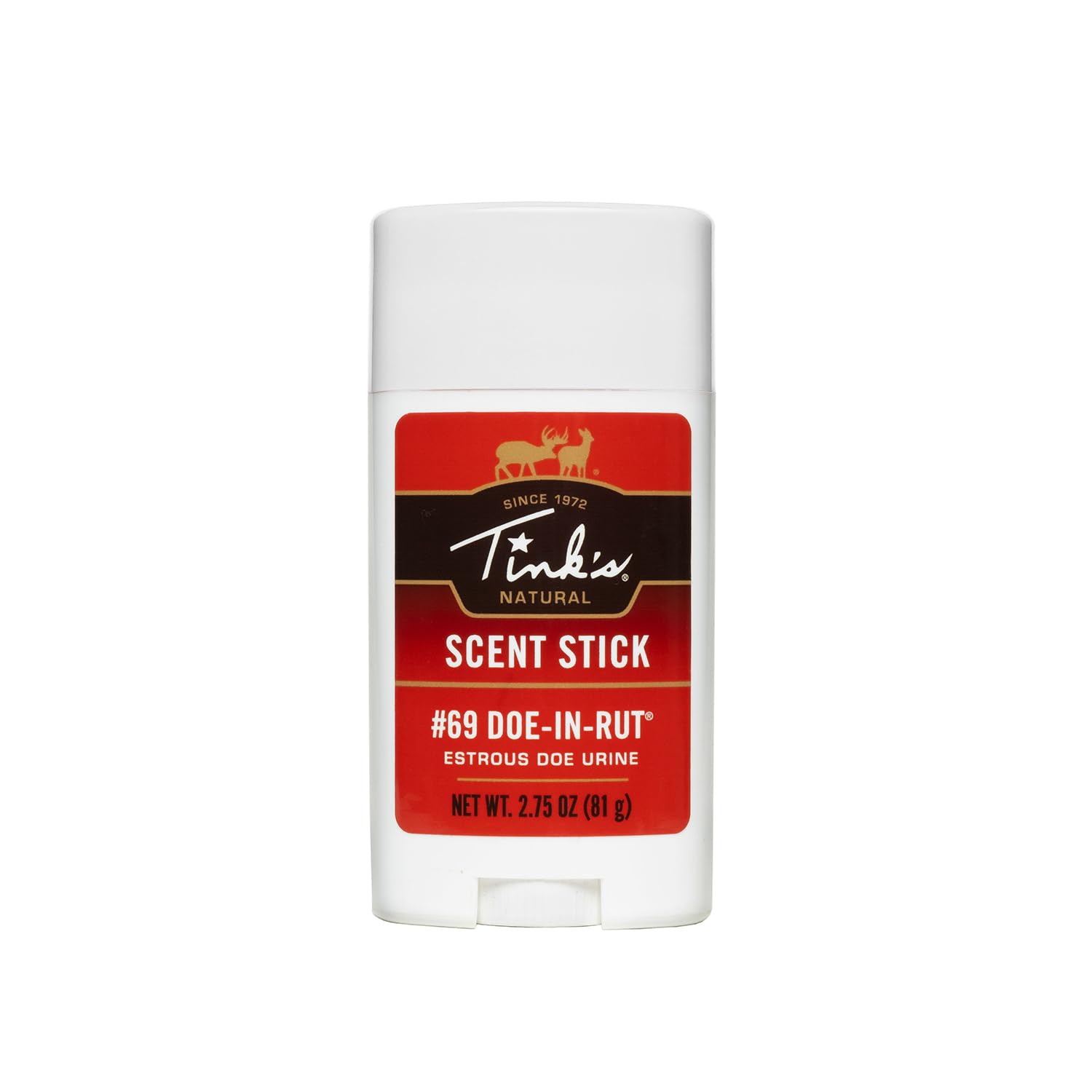 TINK'S#69 Doe-in-Rut Deer Attractant Estrous Doe Urine Scent Stick for Hunting (2.75 Oz) - Superior & Longlisting Estrous Doe Urine Hunting Scents - Hunting Lure/Attractant - Advanced Deer Lure