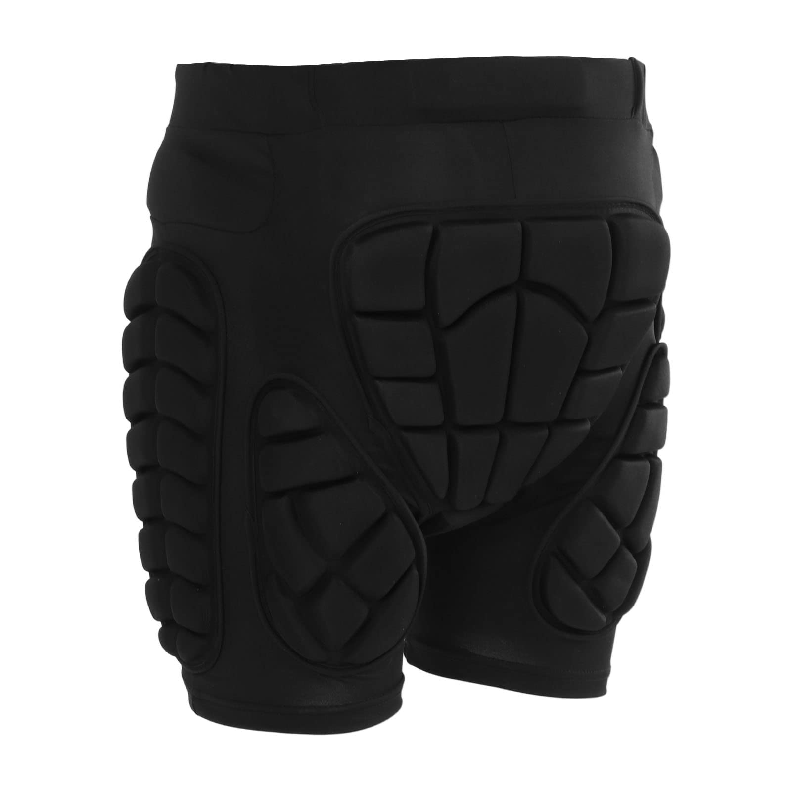 Alomejor Pantaloni di Protezione dell'anca, Pantaloncini Imbottiti in Cotone e Poliestere Cintura Elastica Nera per Sport Estremi (M)