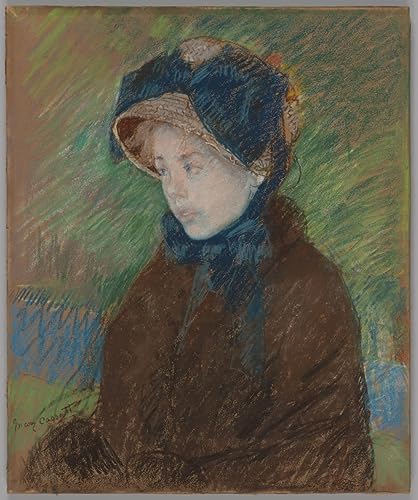 Art mural Susan bonnet de paille par Mary Cassatt toile moderne 60x90cm