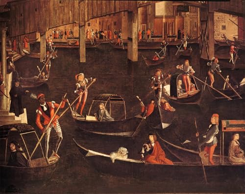 Affiche Grand Canal Vittore Carpaccio impression sur toile 60x90cm pour salon