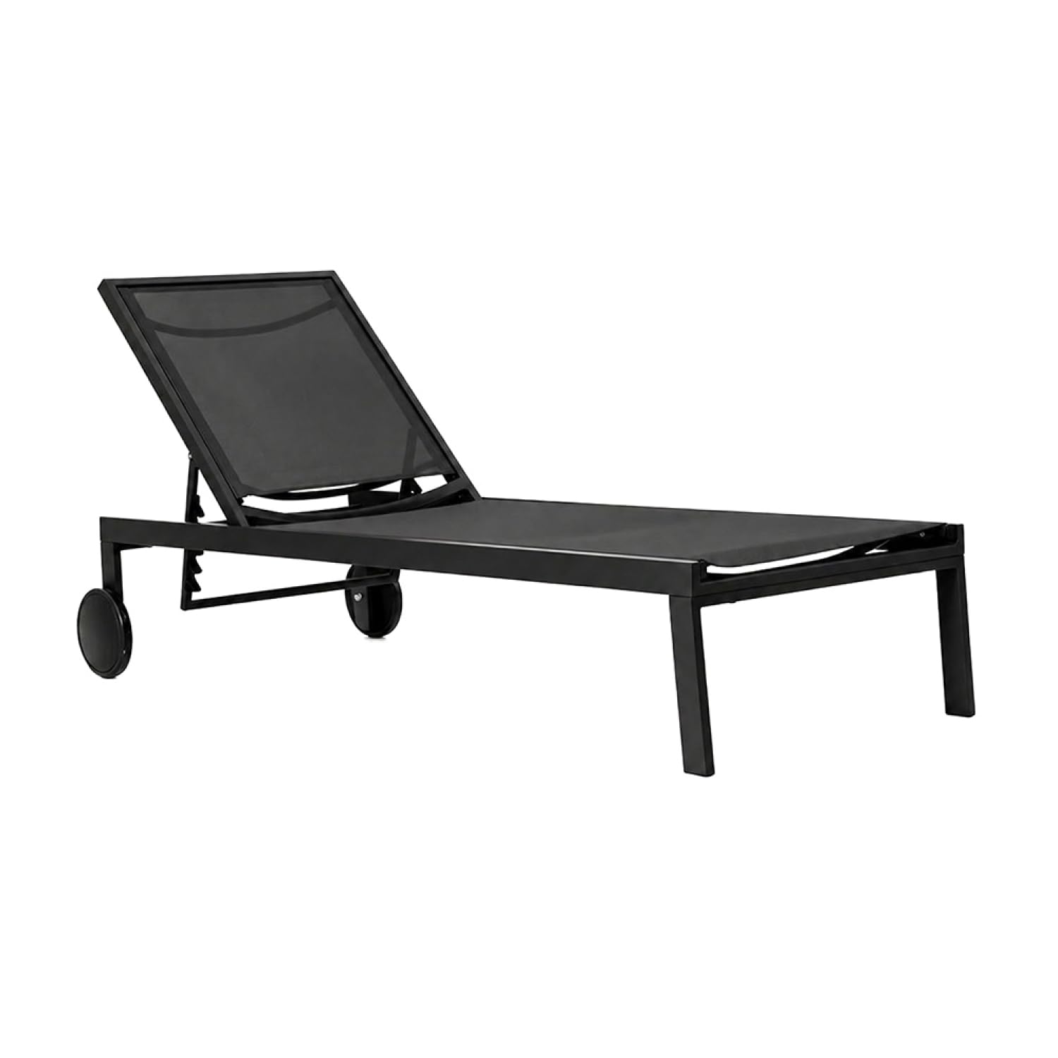CONCEPT USINE Lot de 2 Bains de Soleil Cuba Noir Aluminium 215 cm