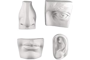 Carrara Marble Statue "David" by Michelangelo Depicted in Exquisite Detail