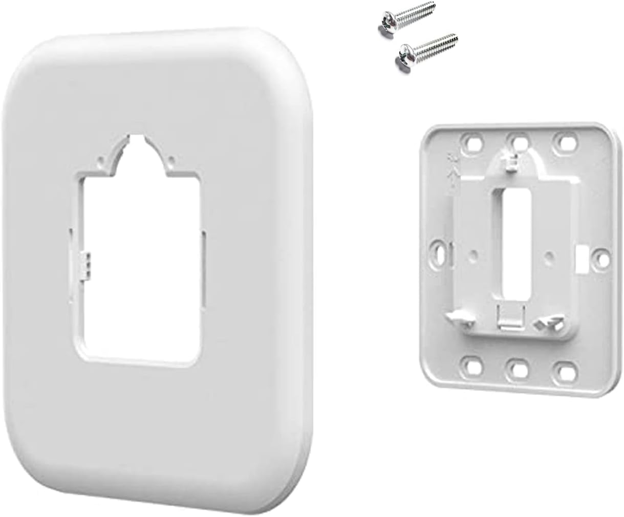 THP2400A1080 Large Cover Plate & Electrical Box Adaptor for T-Series Thermostats, White (1)