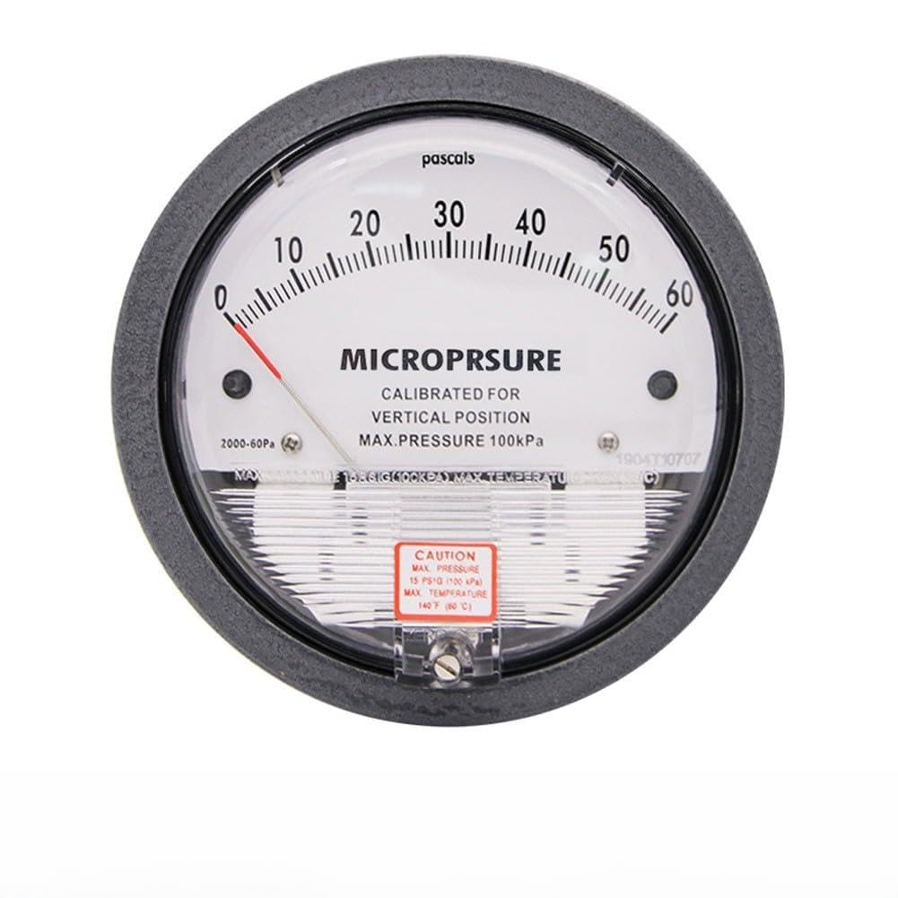 Manomètre différentiel 0-60 Pa pour résoudre les pertes de pression HVAC