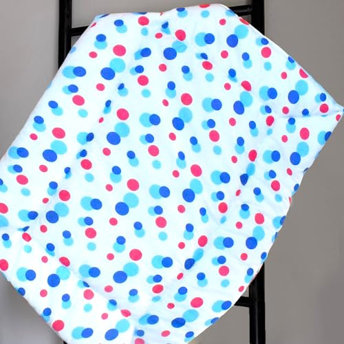 Image of VParents Cotton Crib Sheet for New Born Baby, Soft Cotton Godadi Set for Baby, Godari Bedding Sheet, Blue, Preemiee