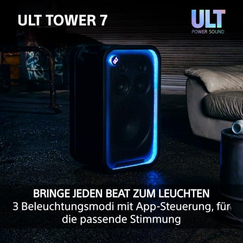 Sony ULT Tower 7 tragbarer kabelloser Bluetooth-Partylautsprecher