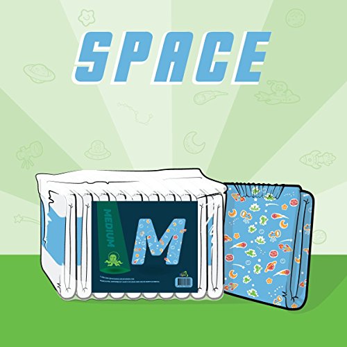 ABUniverse Space Diapers- Pack of 10 (Medium) (Medium)