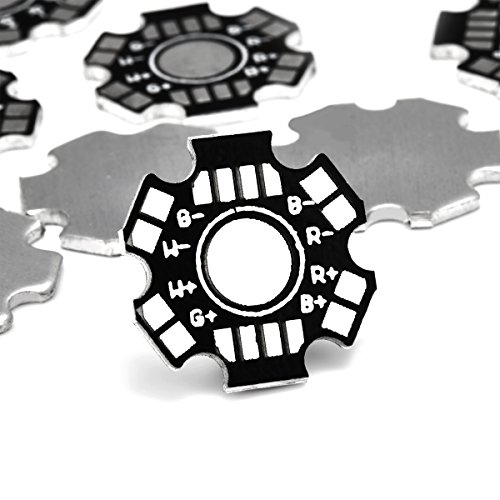 Image of CHANZON 25pcs 1W 3W 5W LED Heat Sink (8 pin Black) Aluminum Base Plate
