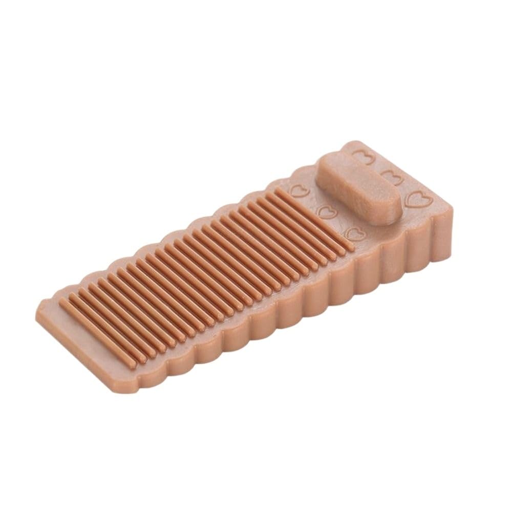 Door Stop 4PCS Safety Silicone Door Stop Block Wedge Rear Retainer Anti-Collision(Brown)