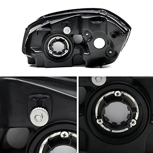 Instyleparts Clear Lens Headlights with Black Housing Made For Chevy Chevrolet Cobalt Pontiac G5 Pursuit