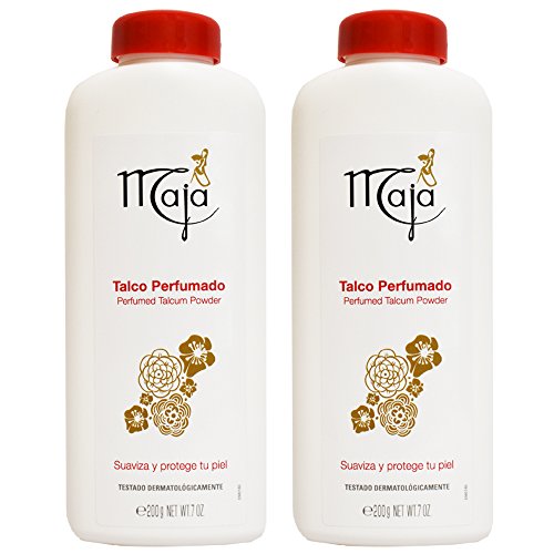 Maja Perfumed Talcum Powder-Talco Perfumado 7 oz. 2-PACK