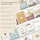 HuBorns - Meilensteinkarten Baby zur Erinnerung an Besondere Momente, 46 Baby Meilensteinkarten Einzigartige und Wunderschön Gestaltet, Baby Monatskarten Ideal für Babygeschenke (Spanisch)