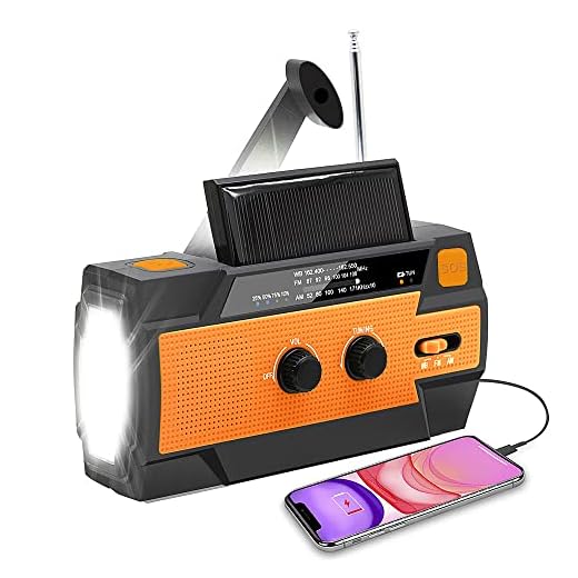 NPET Emergency Solar Hand Crank Radio | Vanessa Davison NPET Emergency Solar Hand Crank Radio,4000mAh AM/FM/NOAA Portable Weather Radio for Hurricane Season,with 1W LED Flashlight,Cell Phone Charger,Motion Sensor Reading Lamp