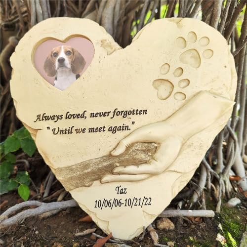 Piedras conmemorativas para perros y gatos: un homenaje eterno en forma de corazón 5
