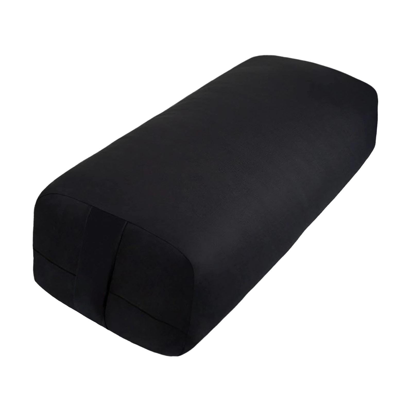BNF® Yoga Bolster Pillow Removable Cover Yoga Pillow for Support Restorative Yoga Rectangle Black-Sporting Goods-Fitness, Running & Yoga-Yoga & Pilates-Yoga Props-1 Yoga Bolster Pillow