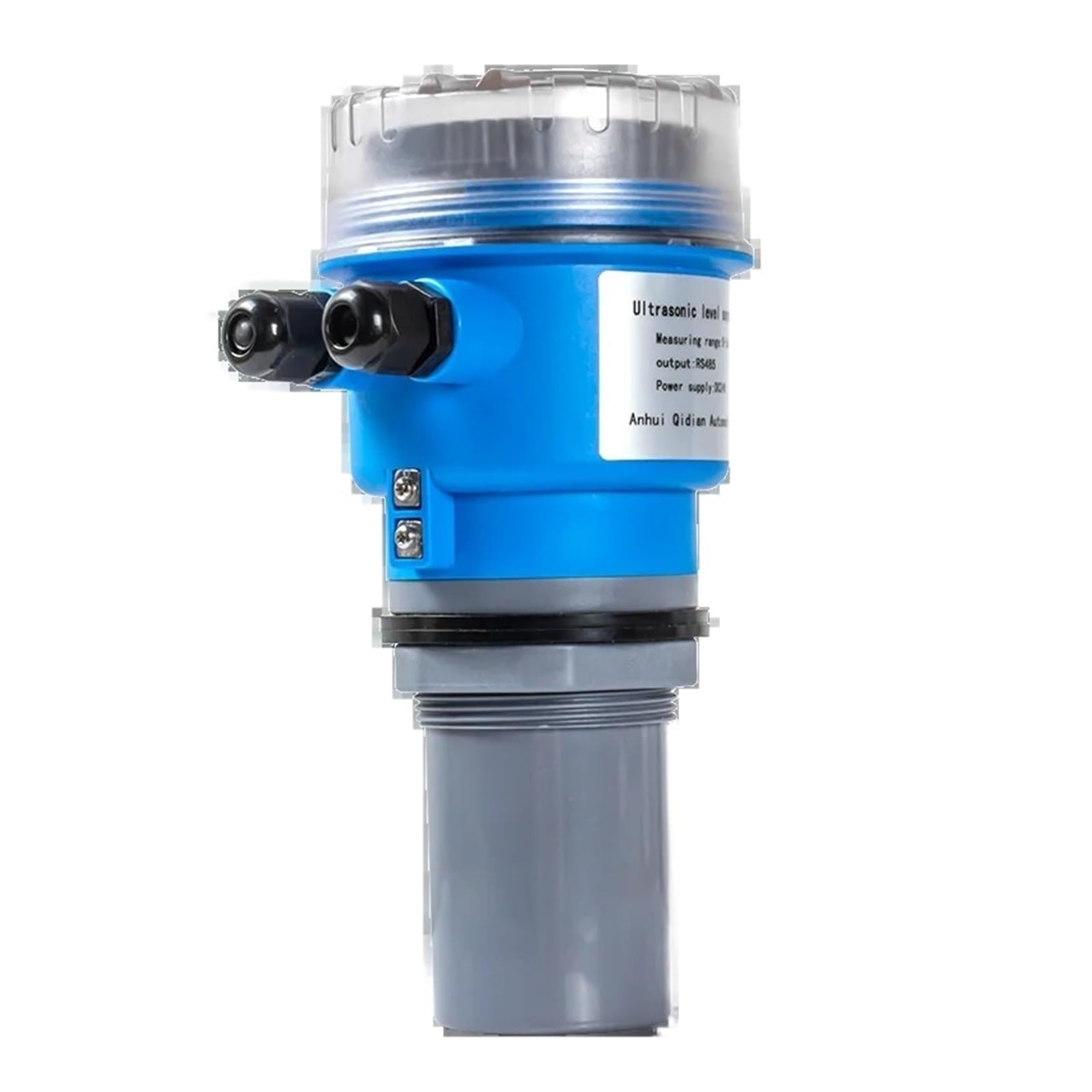 MXXDMOPD 0-15m Range ultrasonic Water Tank Level Gauge DC24V 220V Power Sensor 4-20mA RS485 Output Transmitter(Rs485 Output,15m)