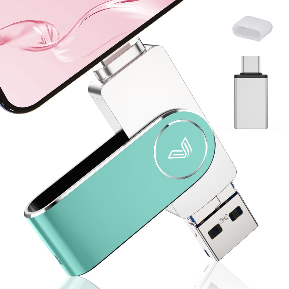 【2026新登場 専用アプリ不要】256GB Phone usbメモリー フラッシュドライブ 4in1 高速 写真保存 iOS/Type-C/USB/Micro USB フラッシュメモリ Phone/Pad/PC/Macbook/Android外付けメモリ Phone17/ 16/15/14/13/12/SE/Pad Air対応