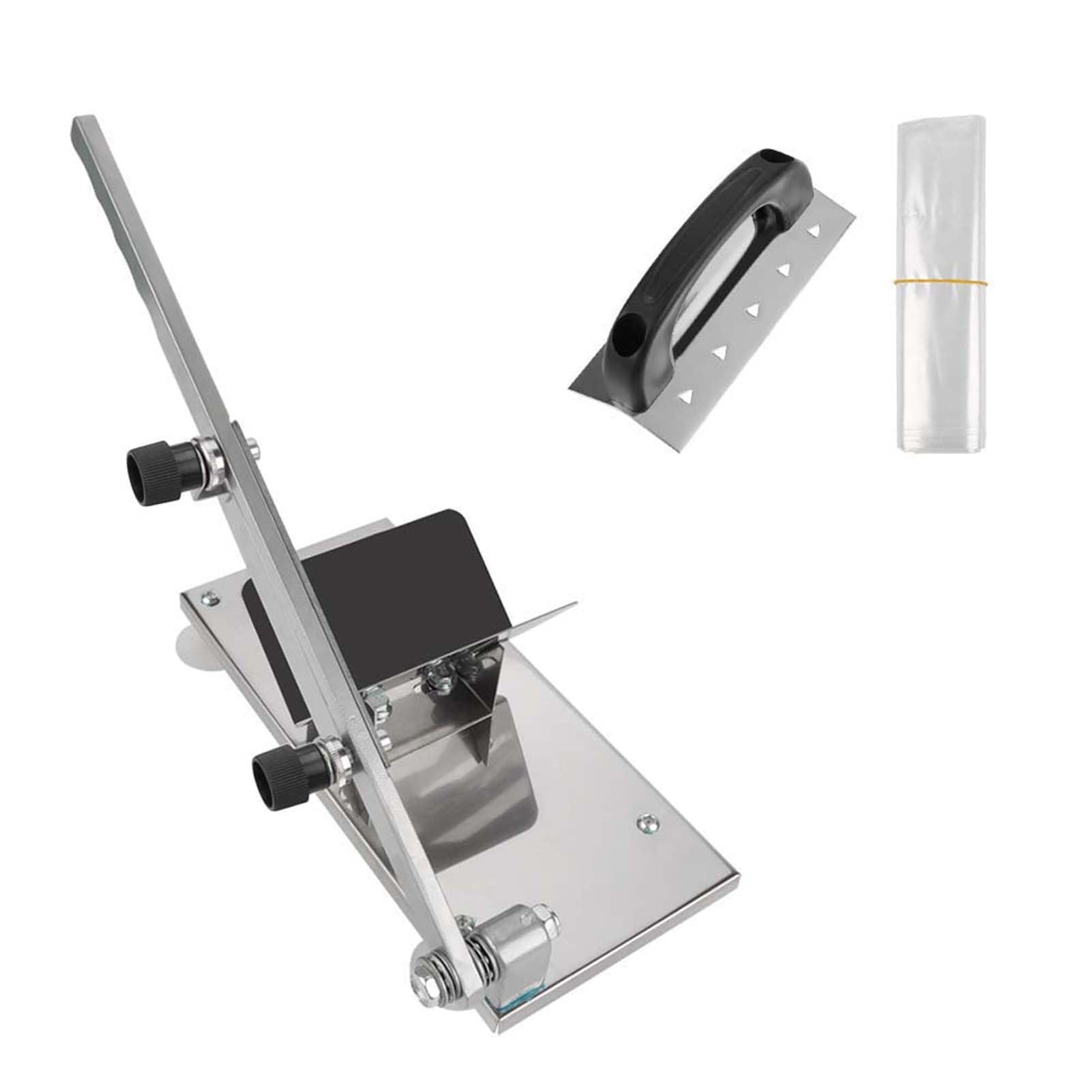 Fleischschneider, Gefrorener Fleischhobel, Einstellbare 0,3-15mm Manueller Hammelfleisch Rindfleischschneider Schweinefleischschneider, Hammel Blatt Roll Cleavers Cutter