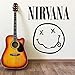 Produktbild Wandaufkleber Nirvana Logo Band Gesicht Kurt Cobain Hochwertiger, Selbstklebender Vinilos