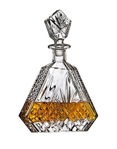 Whiskey Decanter For Liquor Scotch Bourbon Or Wine, Irish Cut Triangular - 750Ml #TOP1