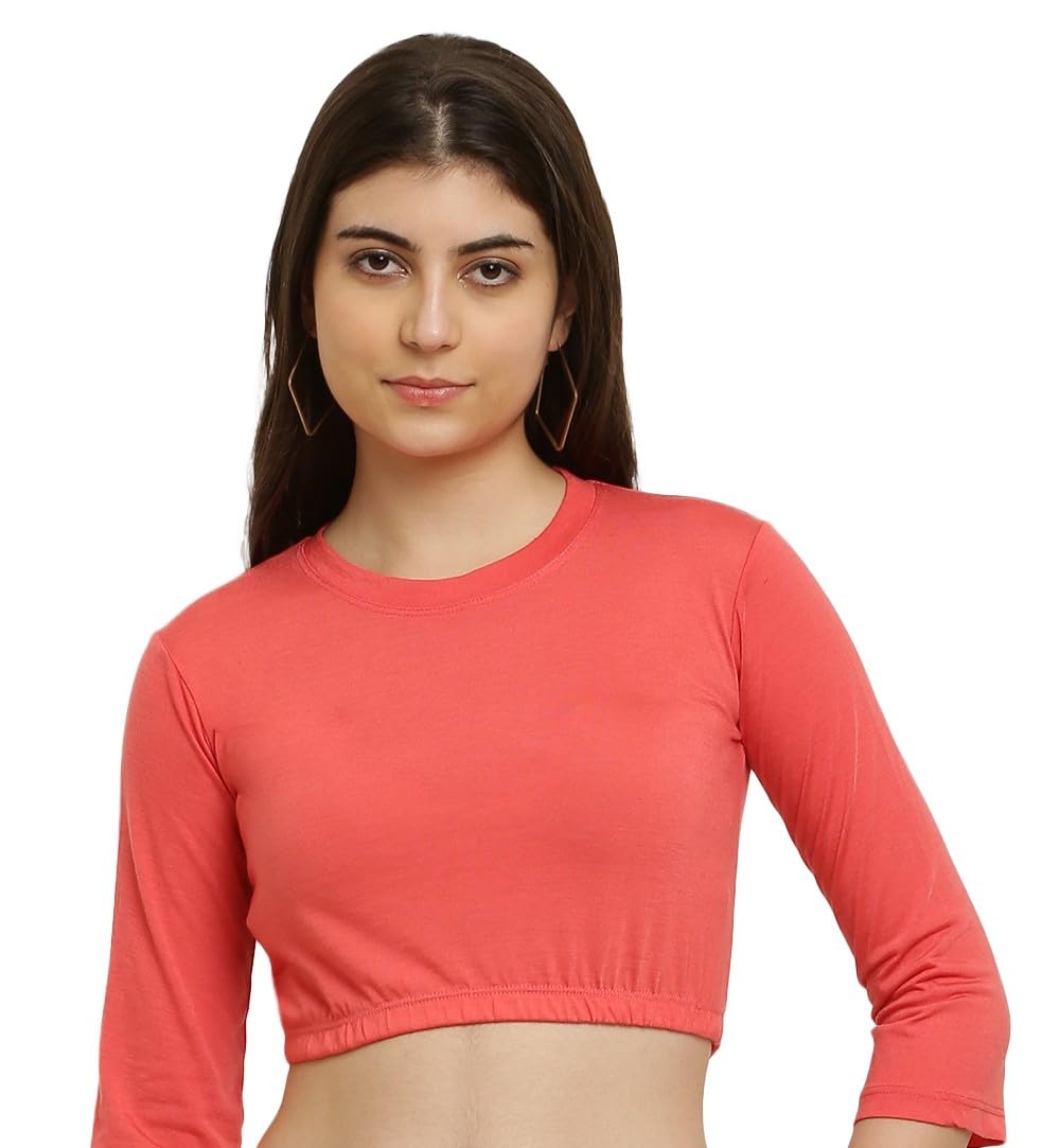 Women's Casual Long Sleeves Round Neck Stylish Top || Small to 10XL || 12 Colours ||-picture-48