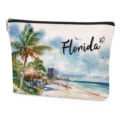 SEAOYOZO Florida Makeup Bags Gifts for Women, Florida...