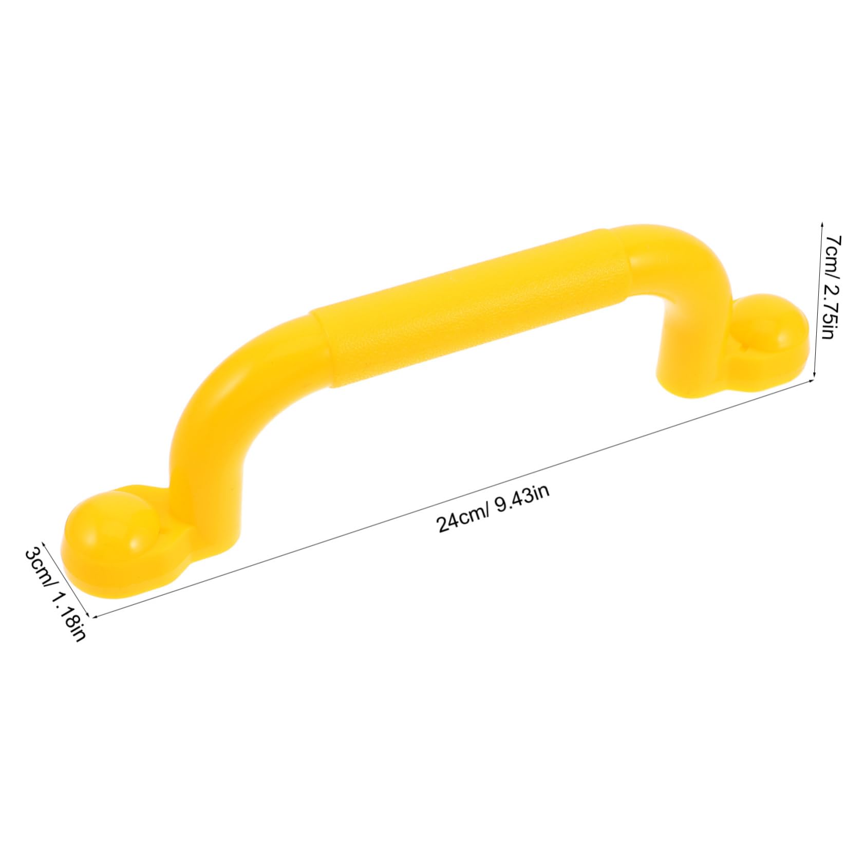 VANZACK 2pcs Plastic Handles for Kids Playground Sets Safety Climbing Wall Grab Handles for Playhouse Backyard Indoor Play