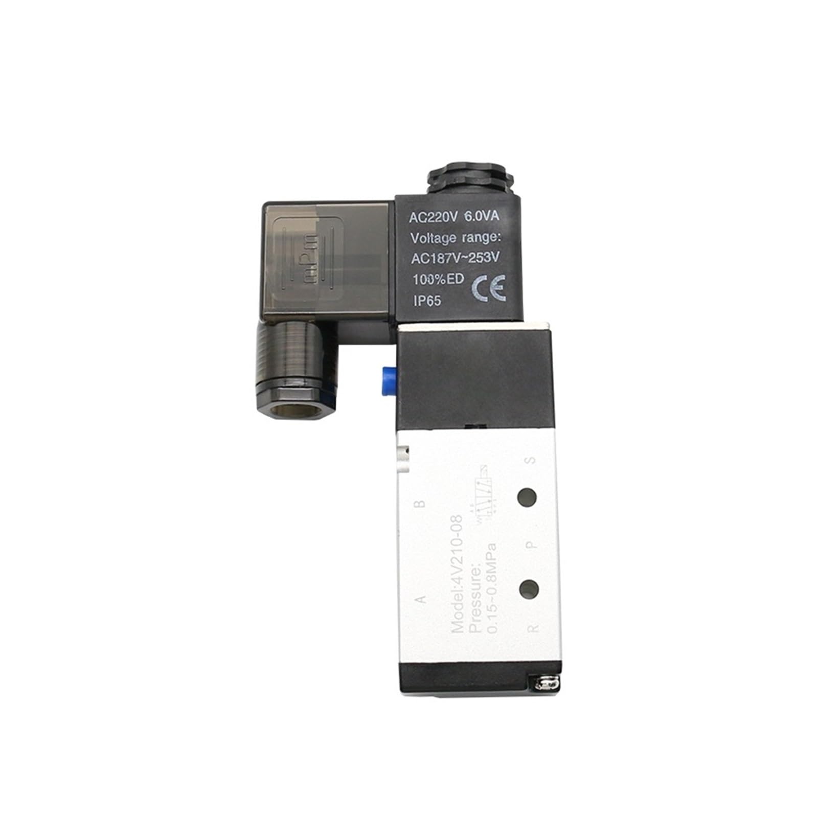 Électrovanne 5 voies 4V210-08 à contrôle magnétique précis DC24V