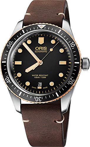 Preisvergleich Produktbild Oris Divers Sixty-Five Herren Armbanduhr 73377074354LSDRKBRN