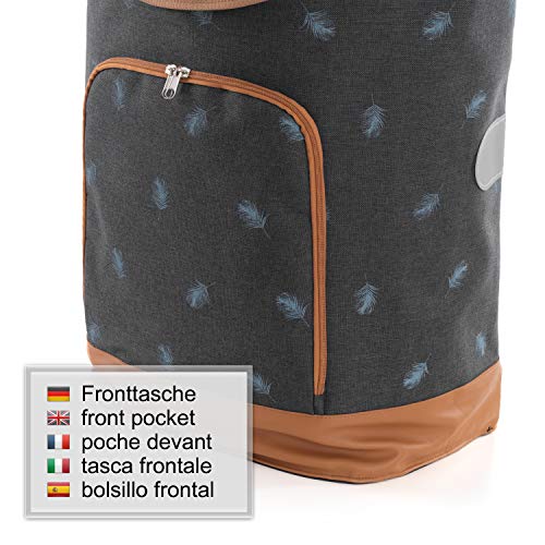 Andersen Shopper Alu Star höhenverstellbar mit Rad Ø 20cm und 41 Liter Tasche Holm anthrazit – Bild 3