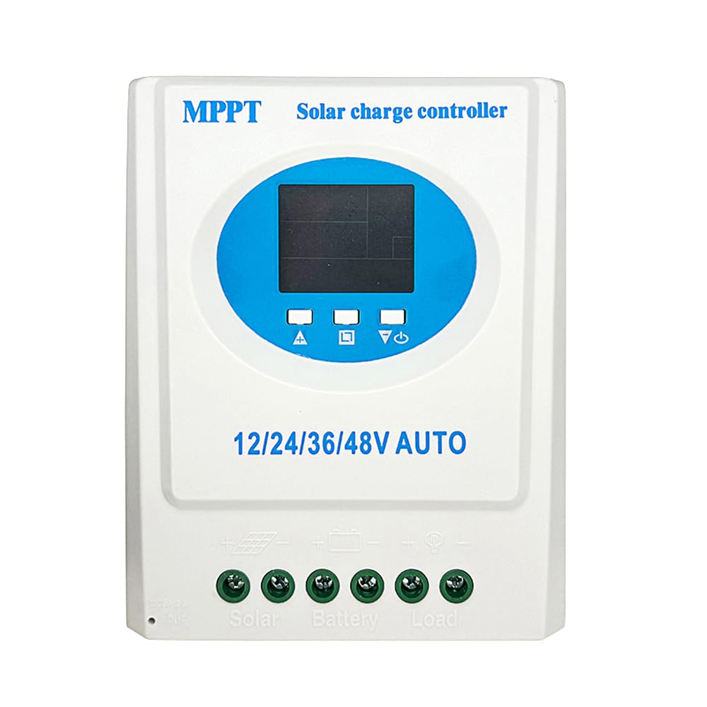 Irfora MPPT Solarladeregler 150A 12V/24V/36V/48V LCD-Display Intelligenter Batterieregler mit doppeltem USB-Ausgang für Al/Lithium-Batterie