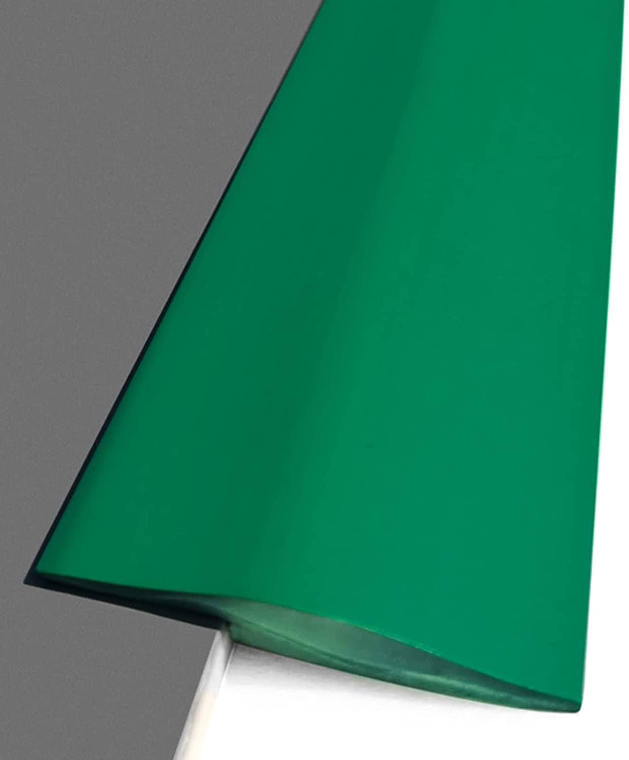 Striscia divisoria flessibile per pavimento, 6 mm, bordo di transizione per moquette e piastrelle, resistente, verde, soluzione ideale per pavimenti senza cuciture