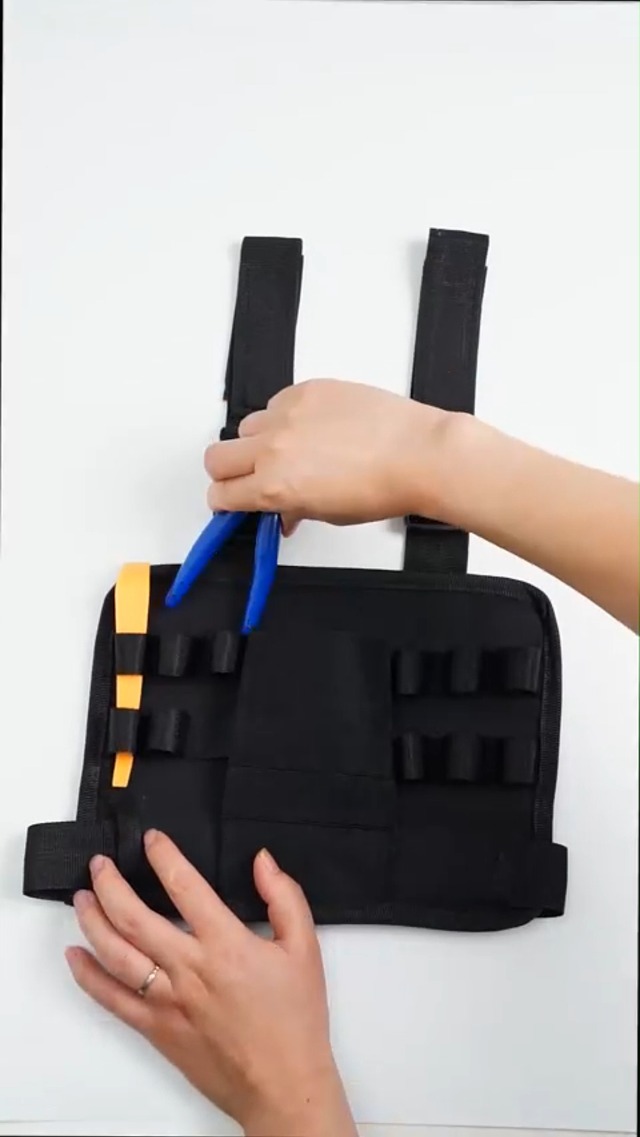 Borsa Porta Attrezzi Da Cintura - Leggera E Compatta Con 8 Passanti | Per Fai Da Te, Roofing E Lavori - Foto 10