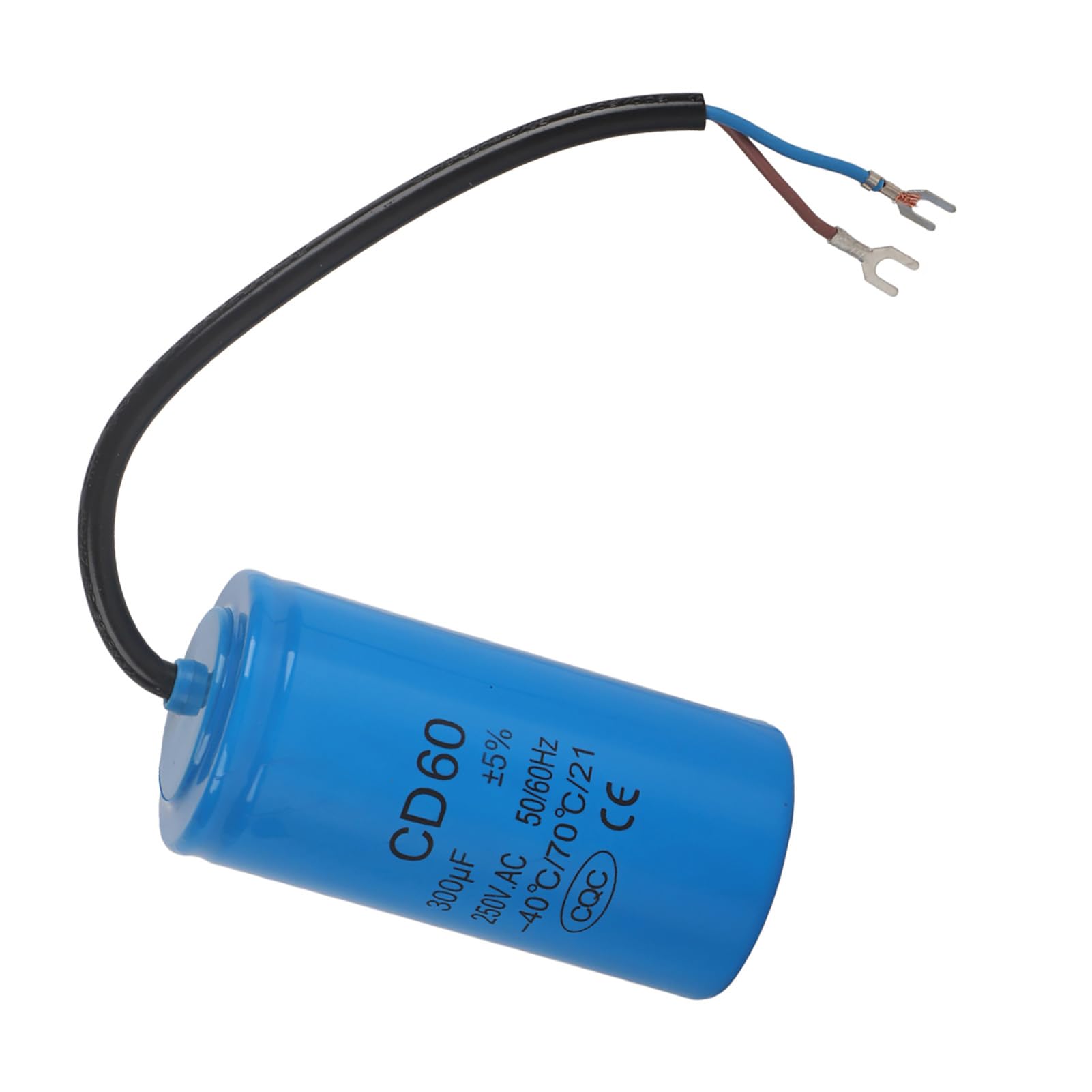 Pwshymi Condensateur Moteur CD60 250V 300uf, Condensateur de Démarrage avec Fil Condensateur Anti-déflagrant de Moteur pour Compresseur d'air de Moteur