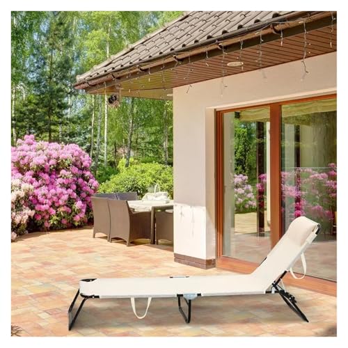 Lot de 2 chaises longues pliantes bleu foncé avec dossier réglable - 6