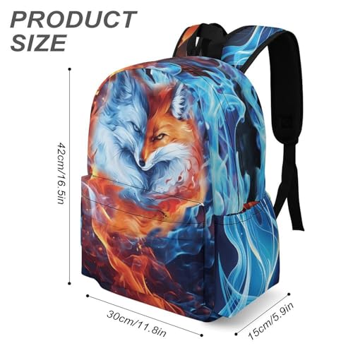 Fox Backpack 17Inch Oxford Cloth Daily Commuter Casual Backpack3