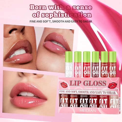 ADMD 6-Color Velvet Lip Gloss Set Creamy, Moisturizing, Non-Sticky Lip Oil Tint with Shine & Long-Lasting Wear — view 4