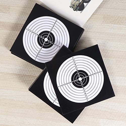 LIOOBO 100 peças de papel de tiro alvo flecha arco contato alvo treinamento papel alvo papel papel a