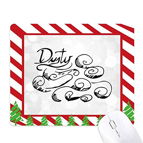 Tapis de souris nuages peints à la main, idée cadeau originale de Noël