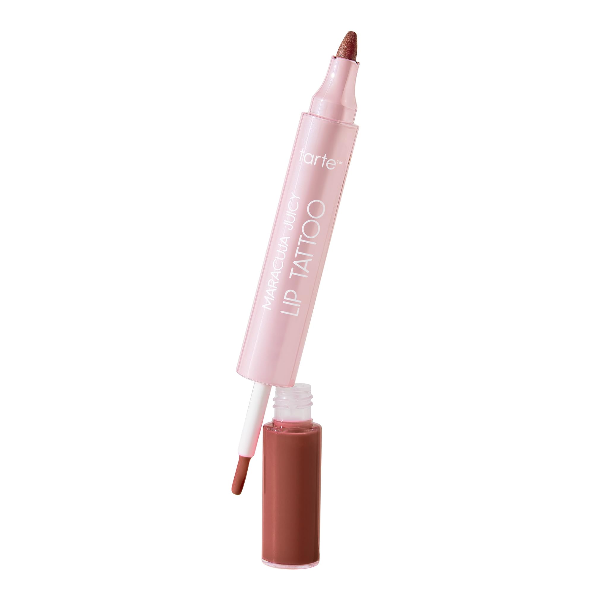 tarte maracuja juicy lip tattoo –Transfer Proof Lip Stain Tint & Nourishing Gloss Combo, 2 in 1 Lipgloss Makeup with Hyaluronic Acid and Vitamin E, Vegan & Cruelty-Free 0.11 Fl Oz (Pack of 1) peachy beige