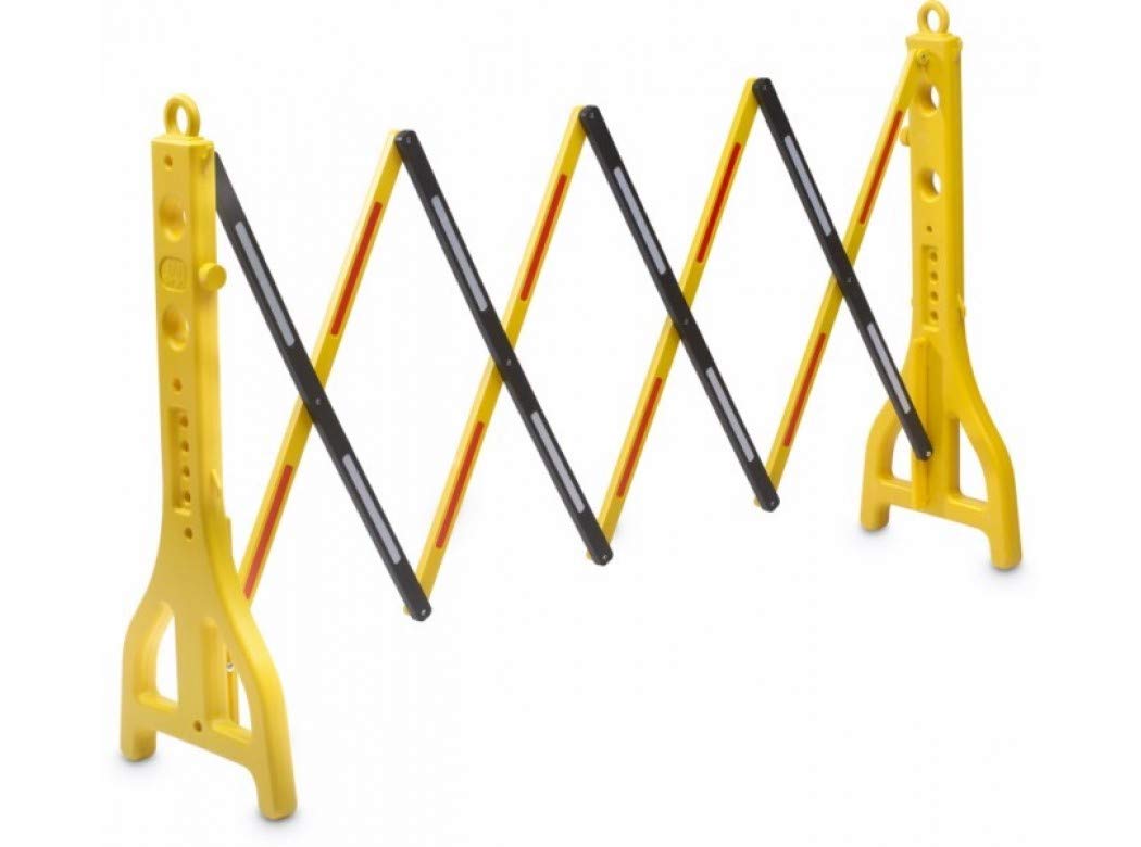 Jar - Valla extensible plastico 0,25-2,5m amarillo -ng.