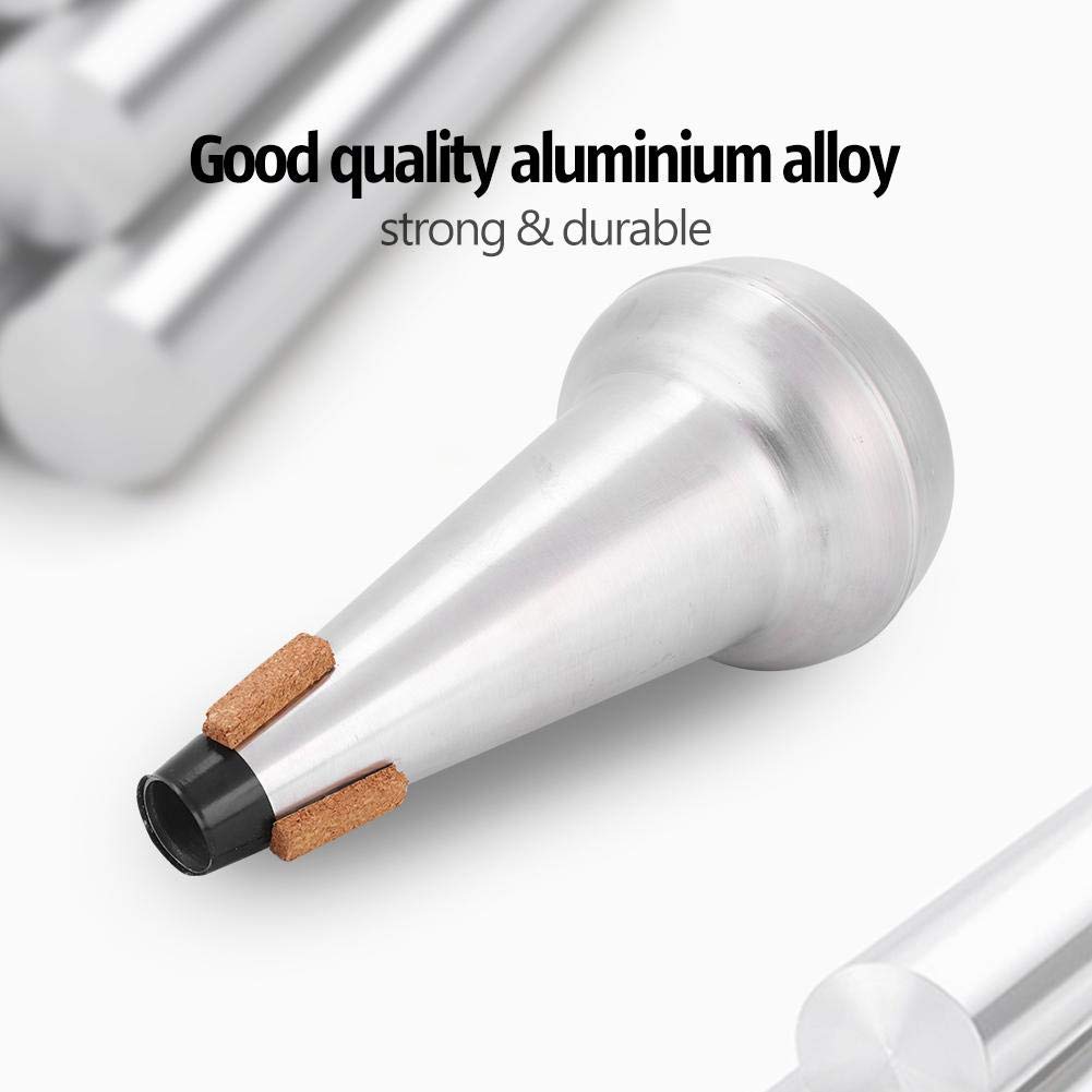Trombone Mute, aleación de aluminio Trombone Practice Mute Silenciador tenor profesional Sourdine