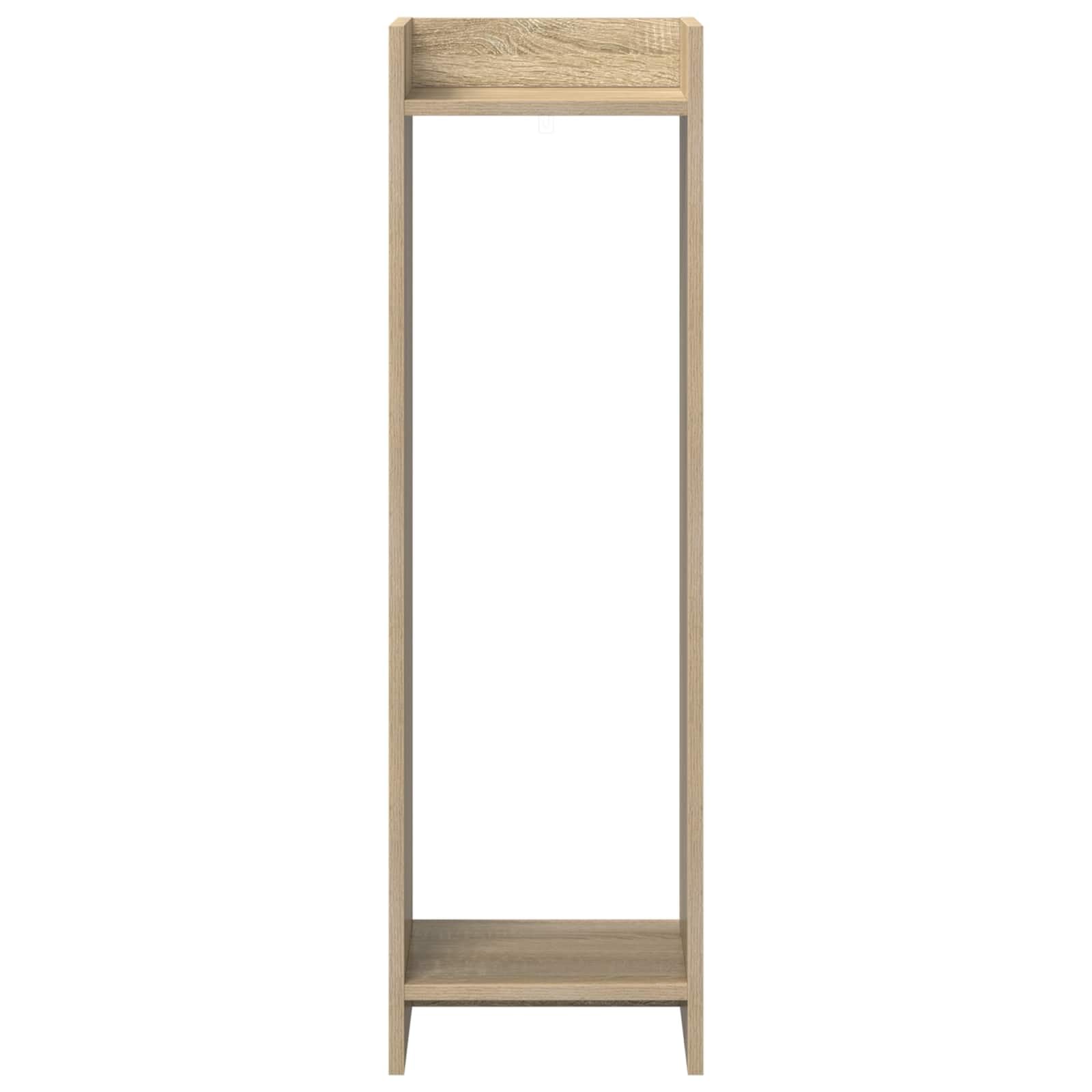 Stojak na rośliny 2 szt. Sonoma dąb 30 x 30 x 100 cm, inżynieria drewniana pionowa półka na rośliny, meble z otwartą ramą do salonu, oszczędność miejsca i łatwy montaż
